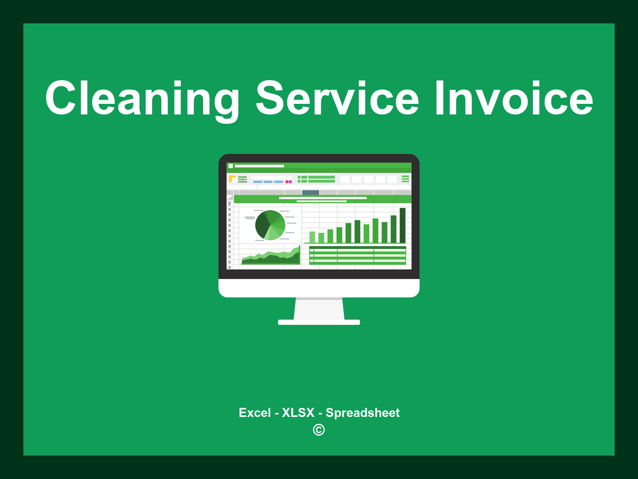 Cleaning Service Invoice Template Excel