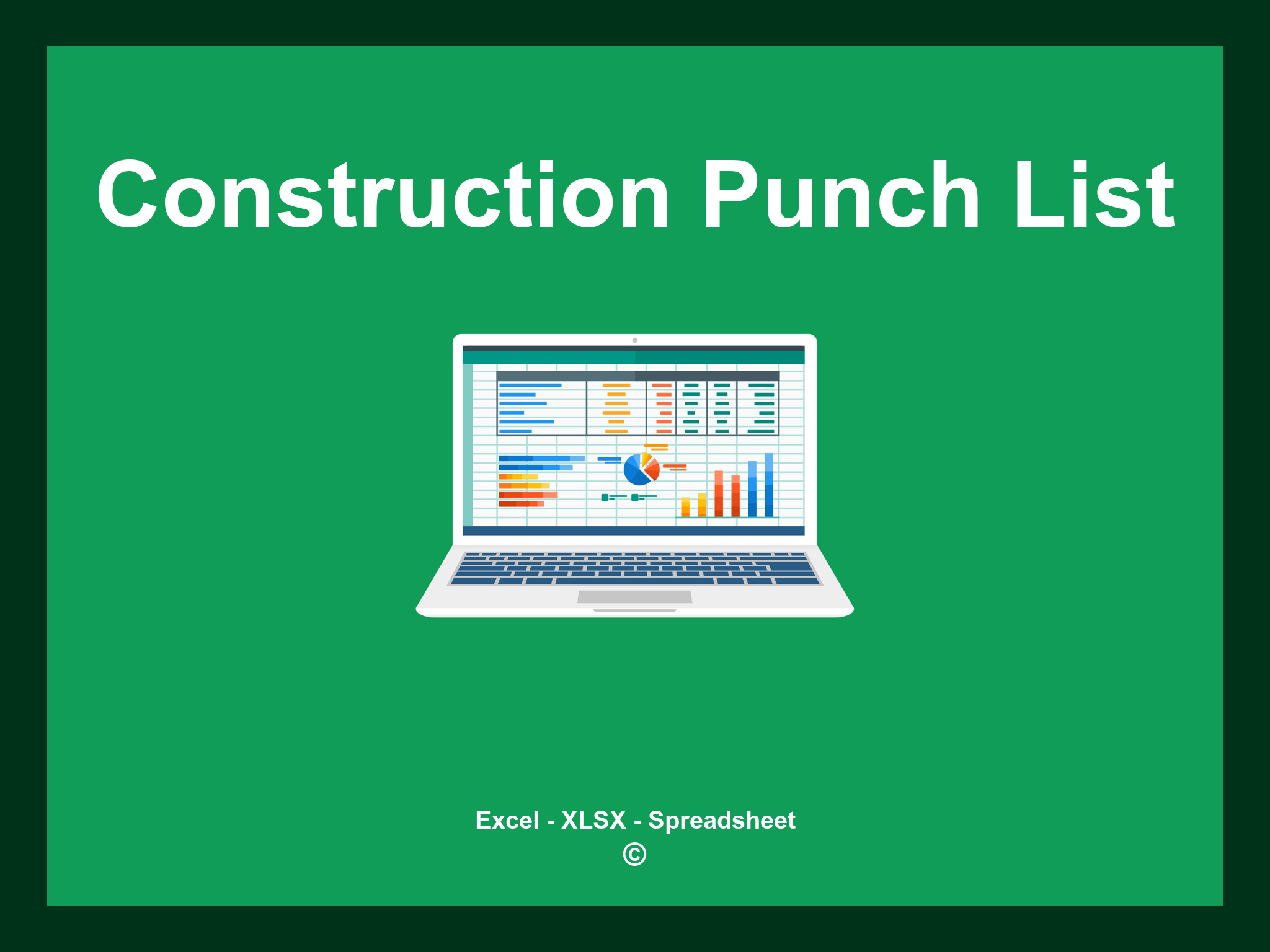 Construction Punch List Template Excel
