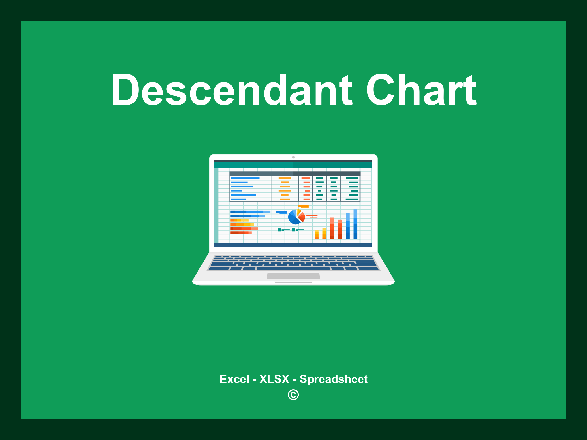 Descendant Chart Template Excel