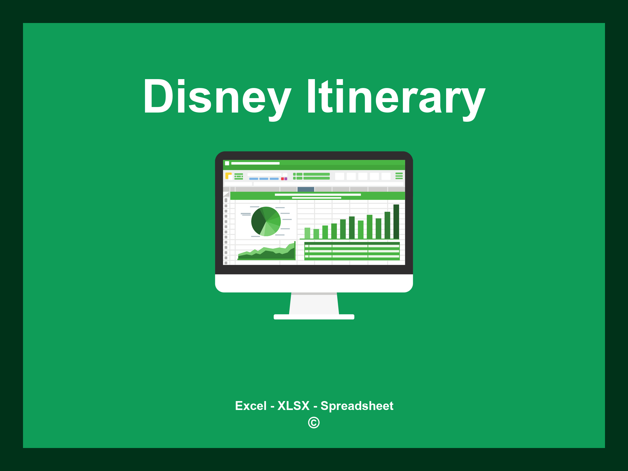 Disney Itinerary Template Excel