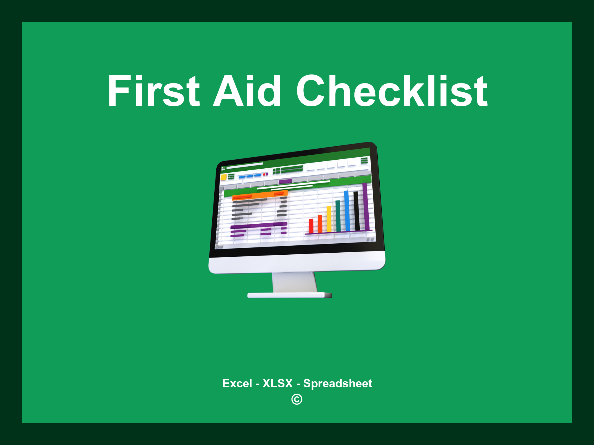 First Aid Checklist Template Excel
