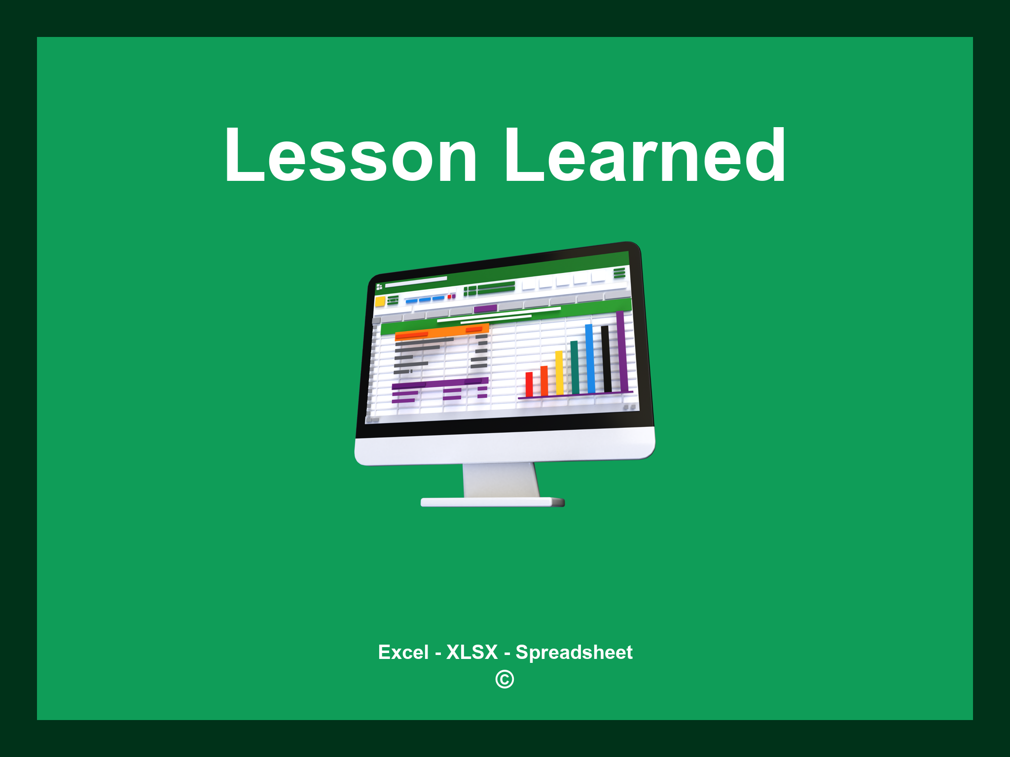 Lesson Learned Template Excel