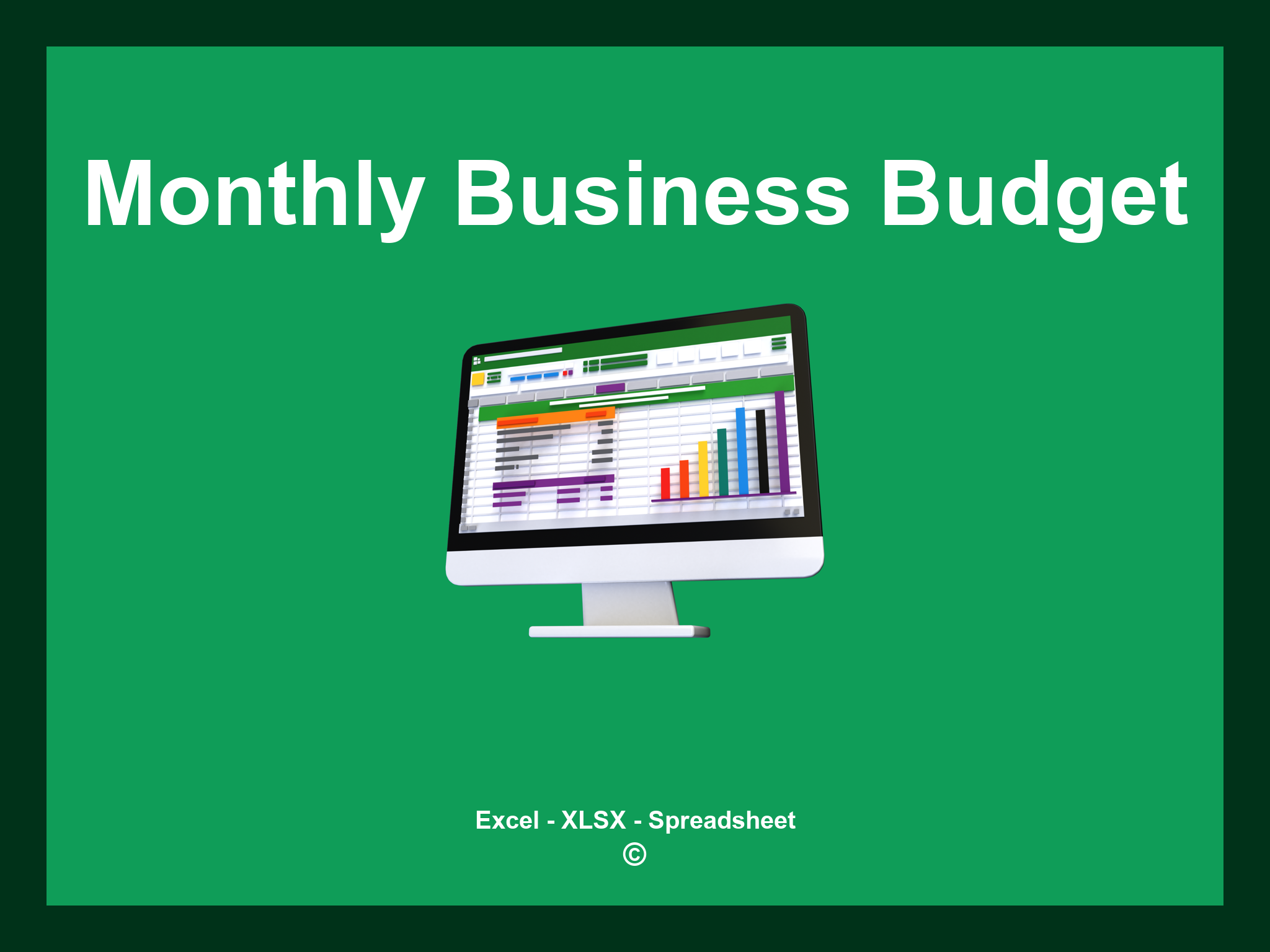 Monthly Business Budget Template Excel