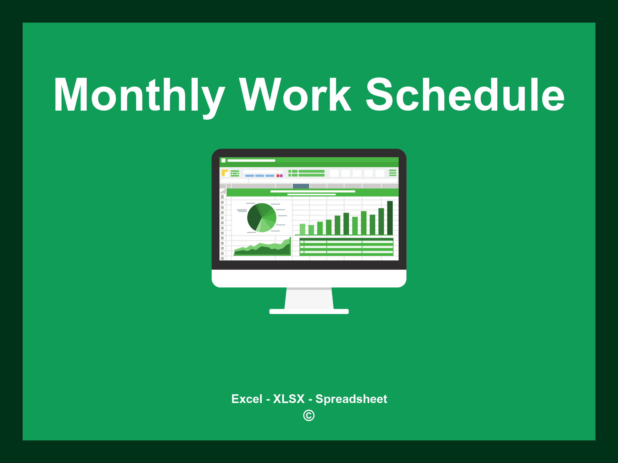 Monthly Work Schedule Template Excel