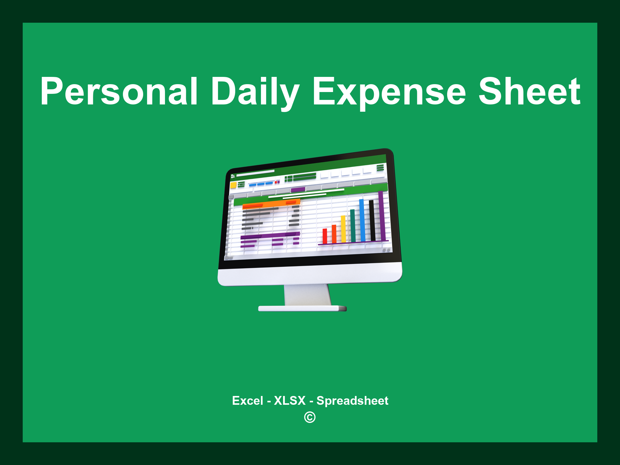 Personal Daily Expense Sheet Excel Template