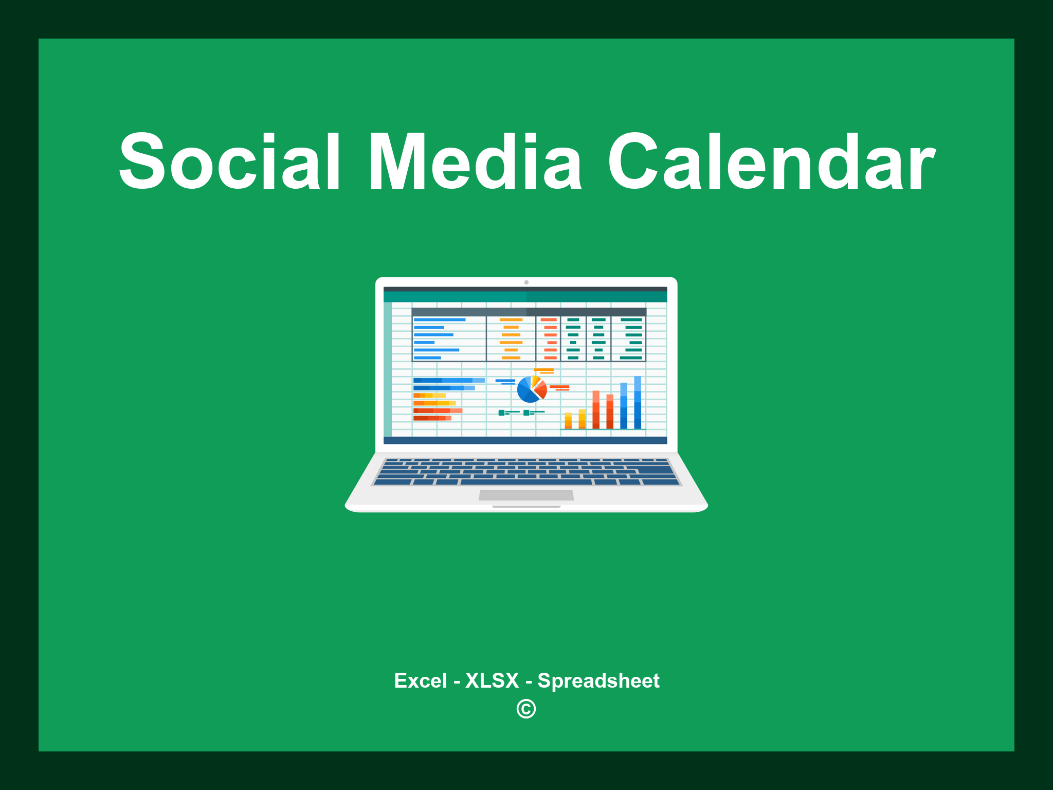 Social Media Calendar Template Excel