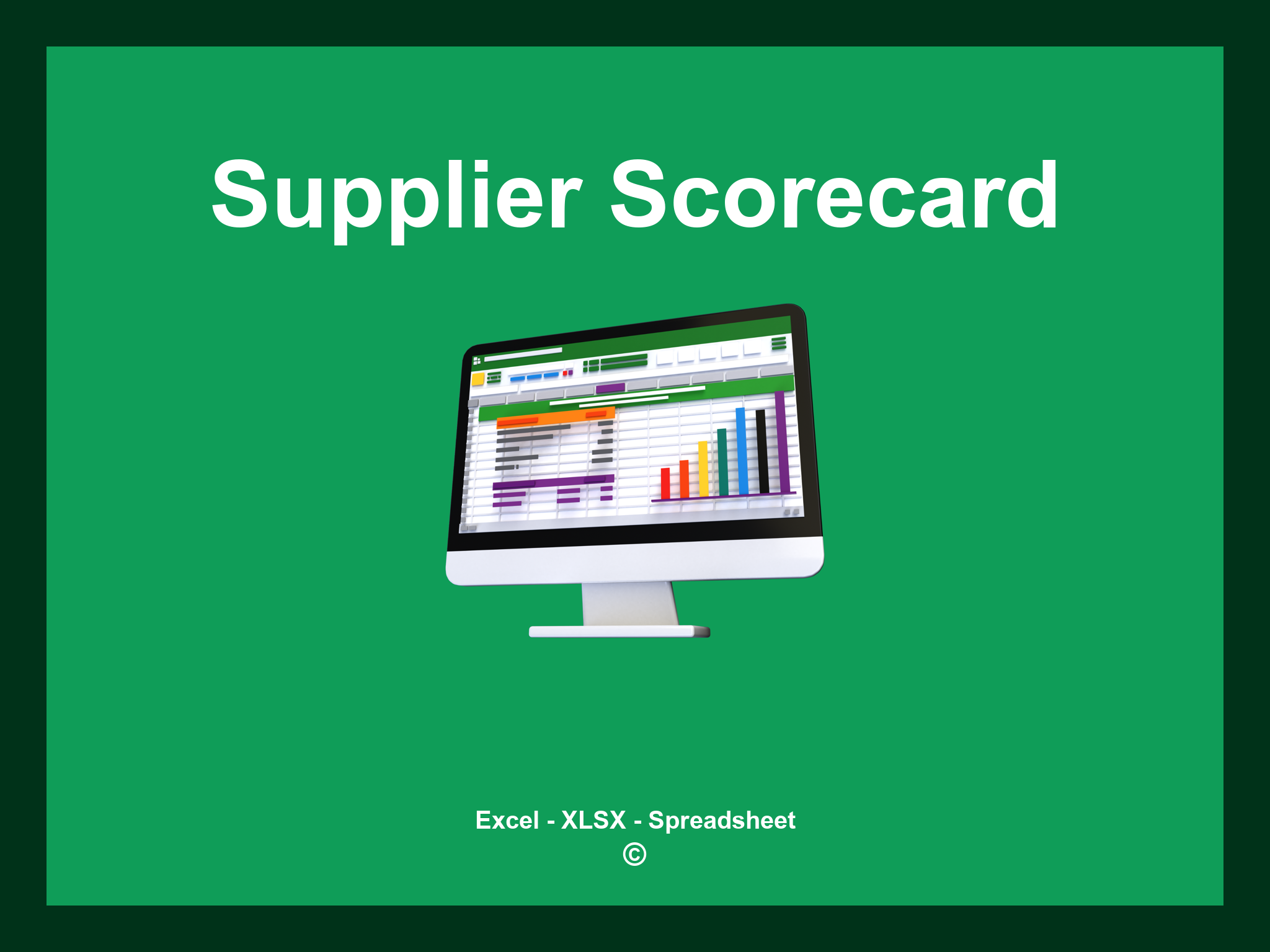 Supplier Scorecard Template Excel
