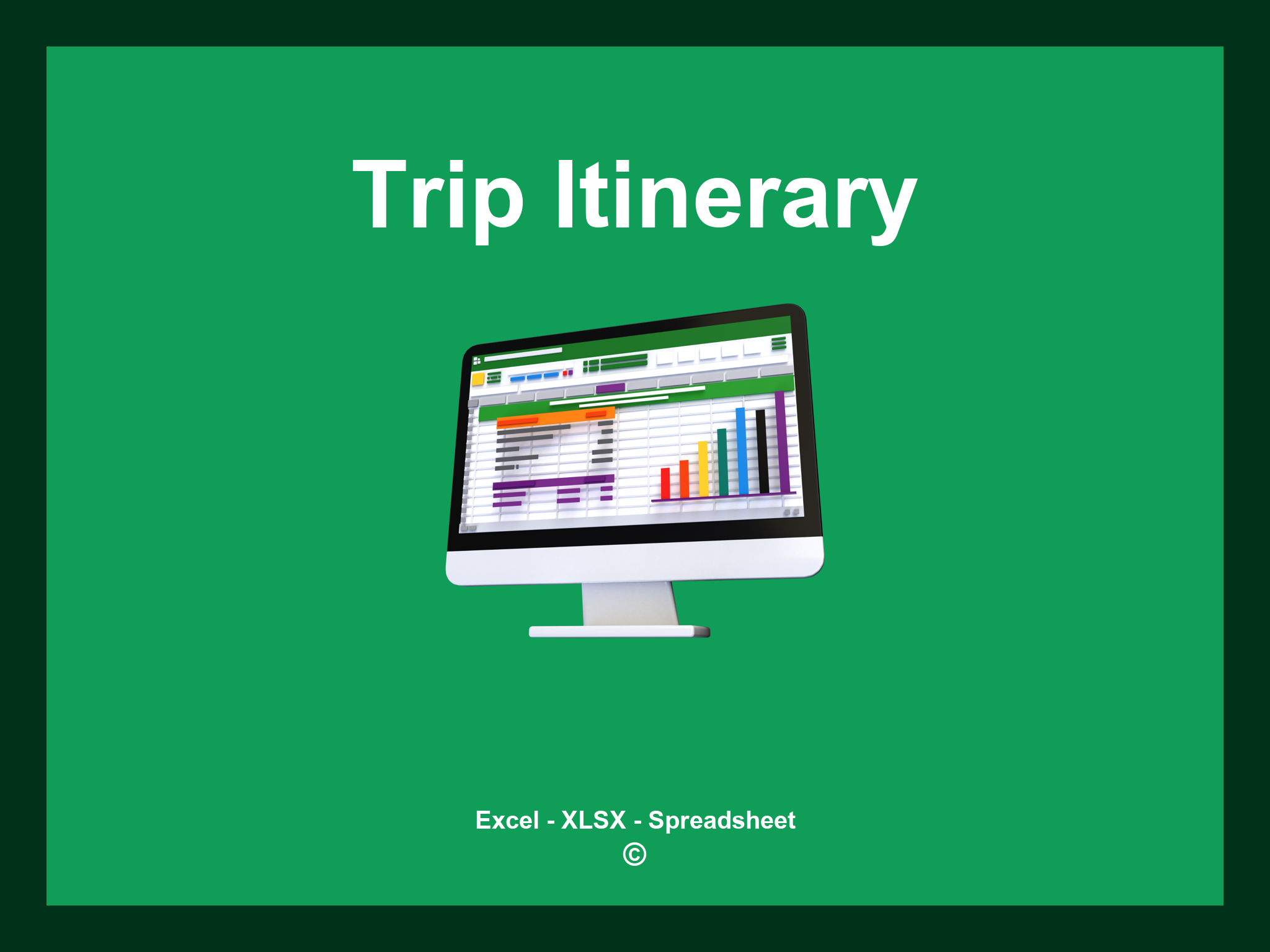 Excel Trip Itinerary Template